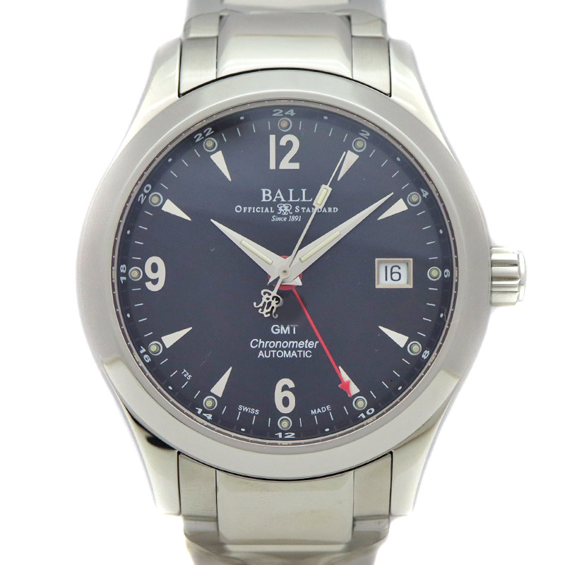 ボールウォッチ Ball Watch GM1032C-S2CJ-BK オハイオGMT ブラック文字盤【中古】
