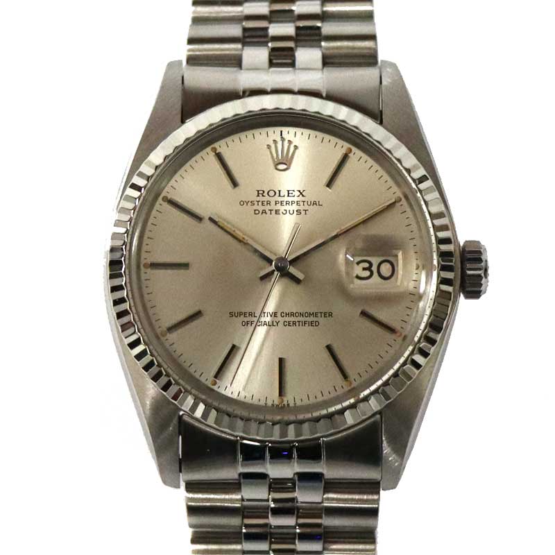 ロレックス Rolex 16014 デイトジャスト シルバー文字盤 メンズ 腕時計【中古】