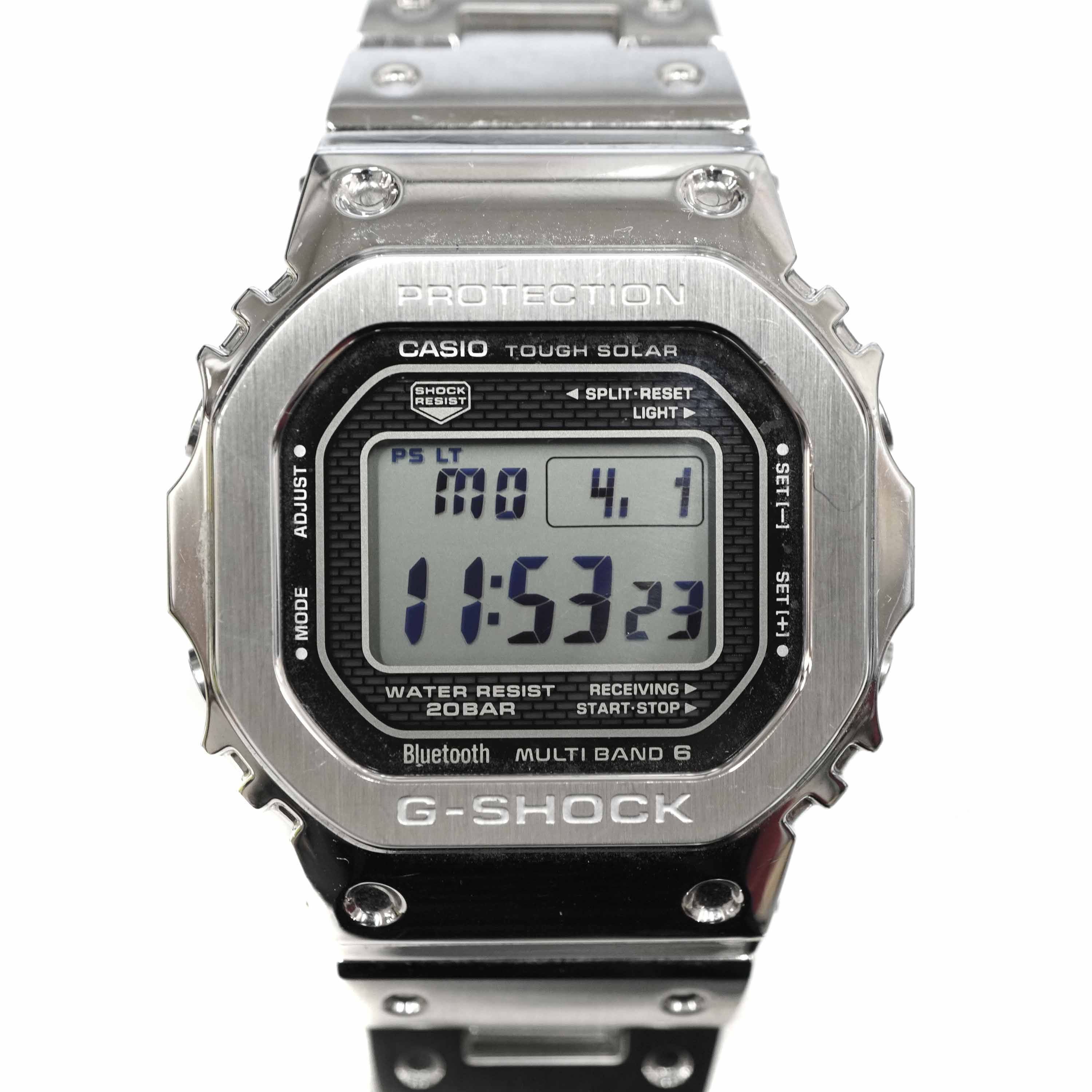 カシオ Casio GMW-B5000D-1JF G-SHOCK ジーショック シルバー メンズ腕時計【中古】