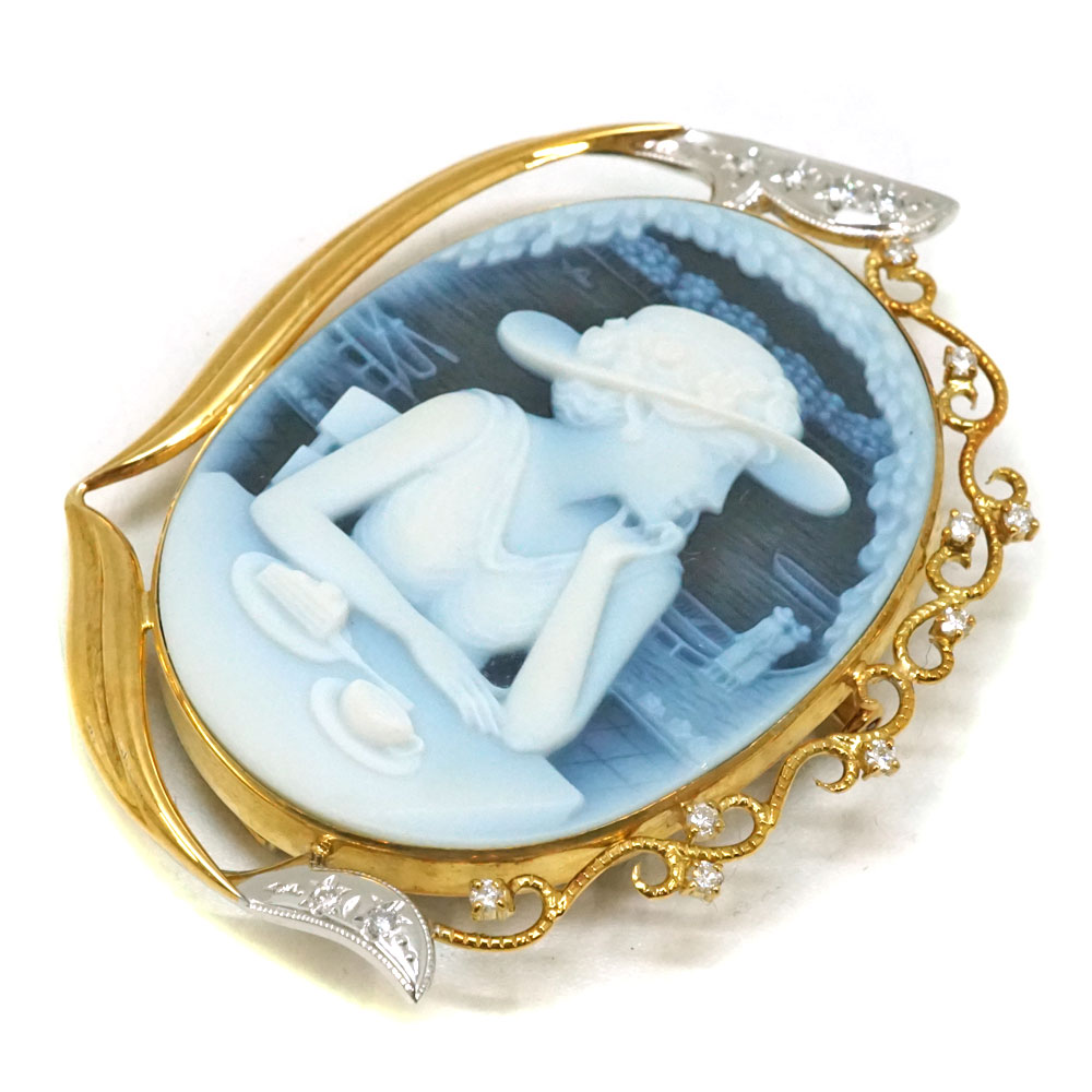 質屋かんてい局オンラインショップ / 【K18】【Pt900】カメオ