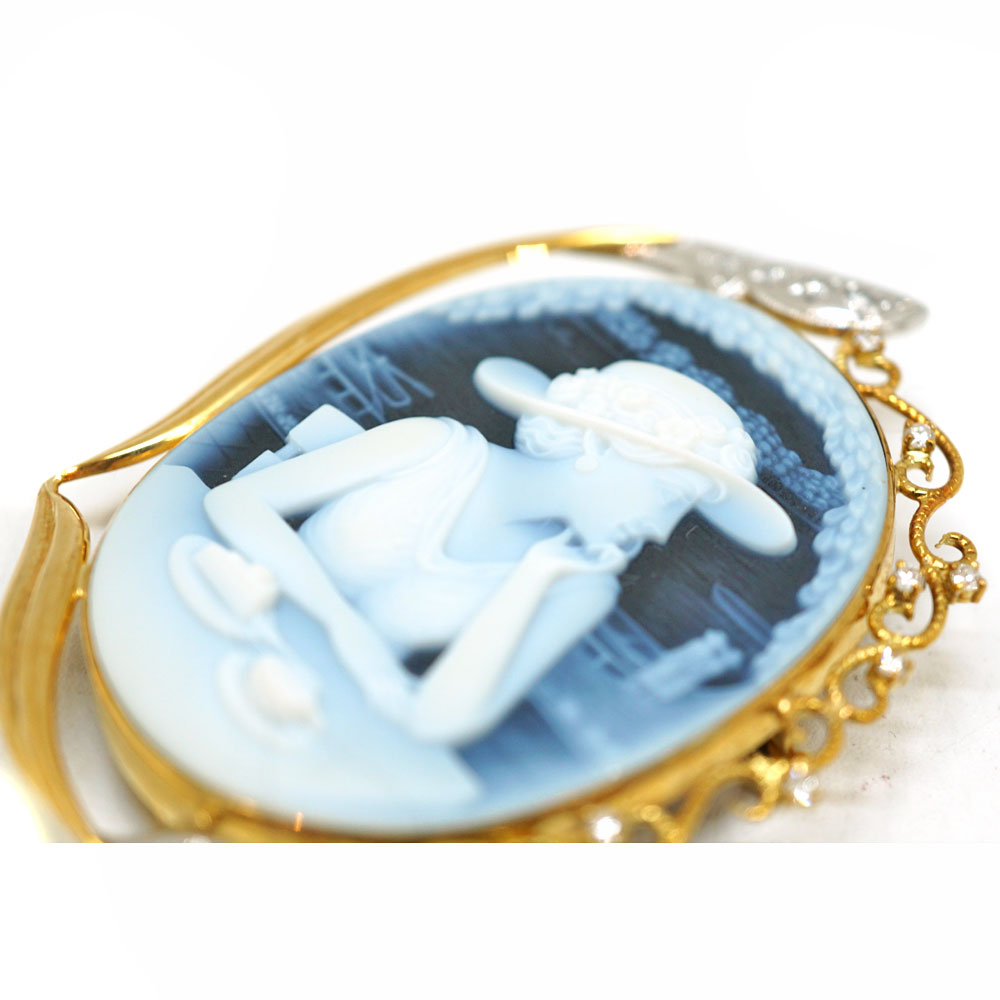 質屋かんてい局オンラインショップ / 【K18】【Pt900】カメオ