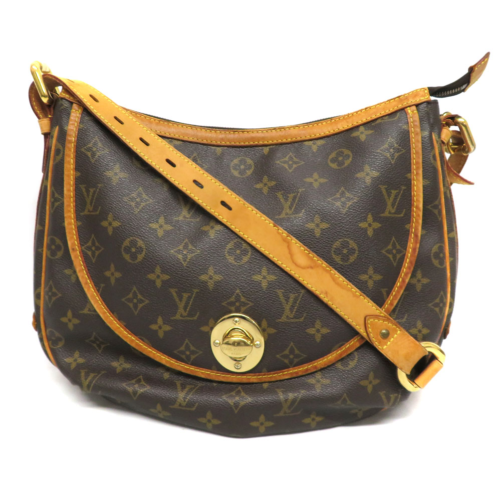 LOUIS VUITTON 【ルイヴィトン】 M40075 トゥラムGM ショルダーバッグ モノグラムキャンバス ブラウン系 大きめ レディース メンズ 鞄 かばん 【中古】 USED-6 質屋かんてい局細畑店 h23-1840