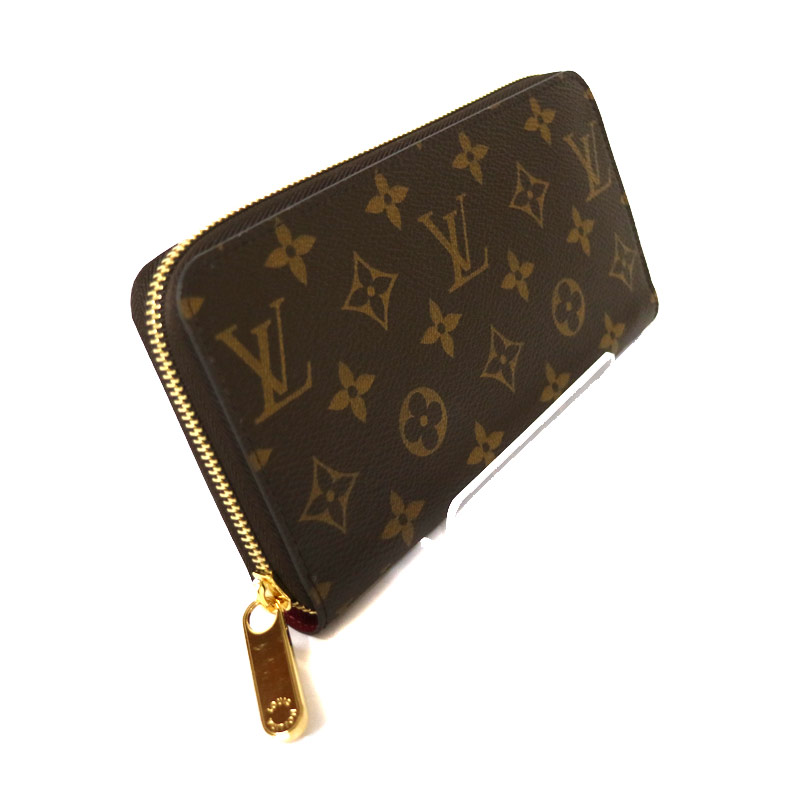 【中古】LOUIS VUITTON | ルイ・ヴィトン ジッピーウォレット モノグラム ラウンドファスナー 長財布 M41895 フューシャ ブラウン×ピンク【尾張小牧店】 ジッピーウォレット モノグラム フューシャ ラウンドファスナー長財布