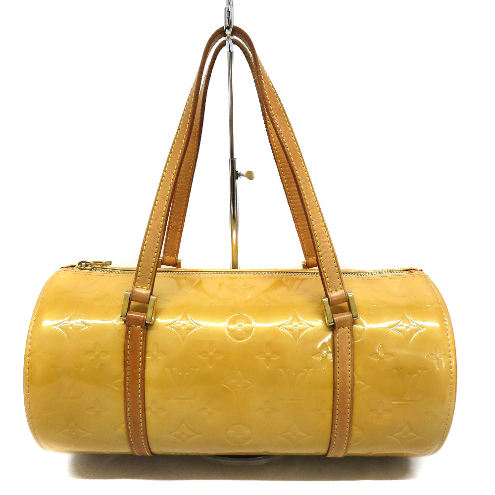 LOUISVUITTON 【ルイヴィトン】 M91006 ベッドフォード ハンドバッグ 筒型 モノグラム ヴェルニ エナメル ベージュ イエロー系 レディース 【中古】 USED-6 質屋 かんてい局細畑店 h23-1768