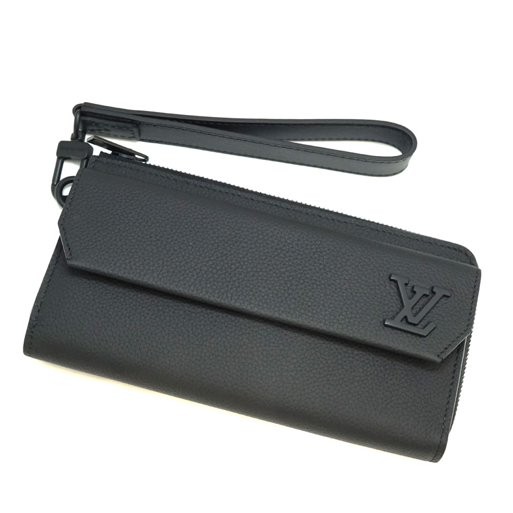 LOUIS VUITTON【ルイ・ヴィトン】M69831 ジッピーウォレット ブラック 黒  レザー 革 LV ロゴ メンズ 長財布 サイフ L字ファスナー【中古】USED-9 質屋かんてい局北名古屋店 n21-2071