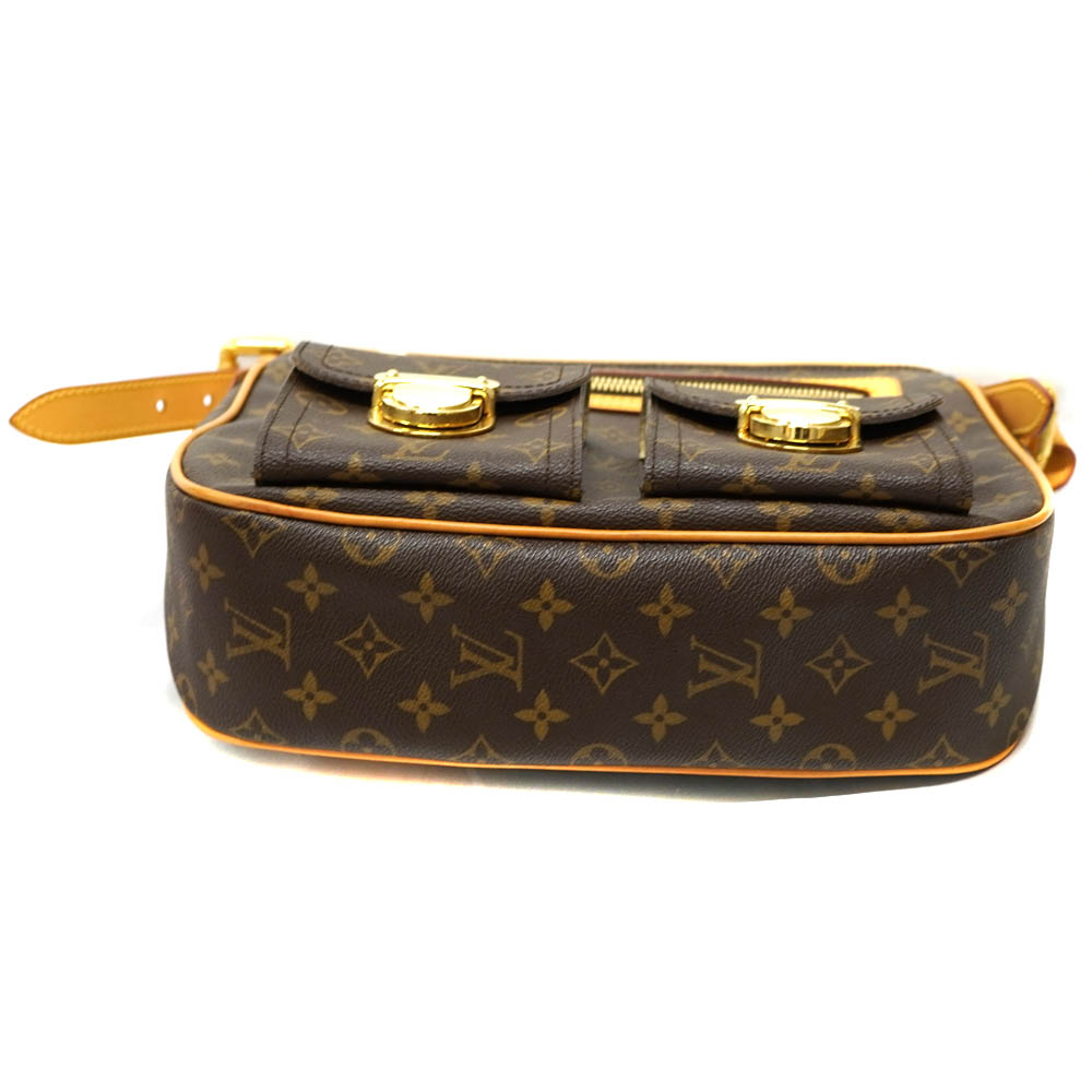 LOUISVUITTON【ルイヴィトン】M40045 ハドソンGM 鞄 レディース ワンショルダー バッグ カバン 鞄 モノグラムキャンバス  ブラウン系 LV【中古】USED-7　質屋　かんてい局北名古屋店　n22-2145