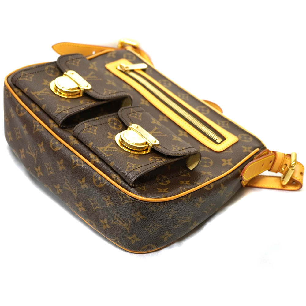 LOUISVUITTON【ルイヴィトン】M40045 ハドソンGM 鞄 レディース ワンショルダー バッグ カバン 鞄 モノグラムキャンバス  ブラウン系 LV【中古】USED-7　質屋　かんてい局北名古屋店　n22-2145