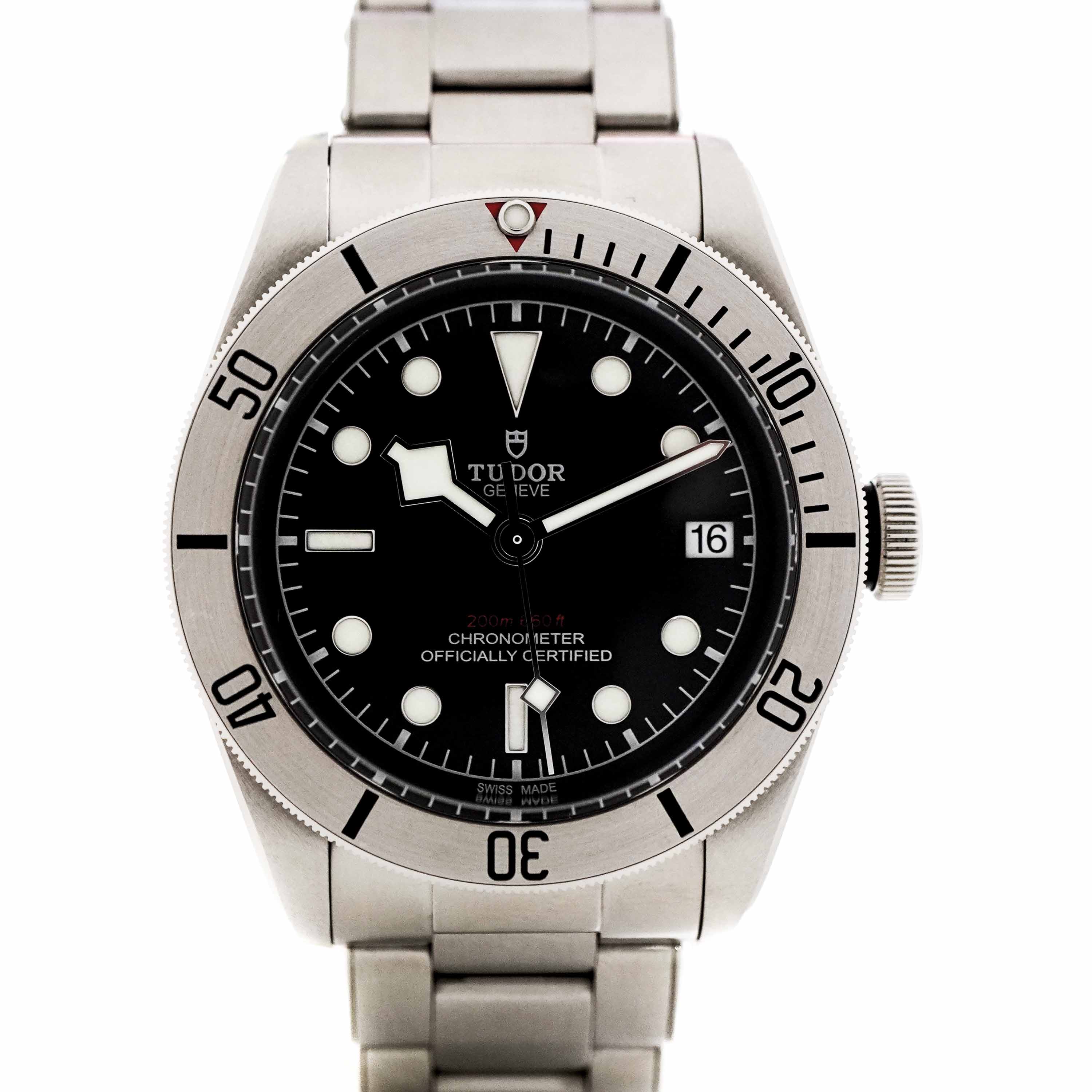 チューダー Tudor 79730 ブラックベイスチール メンズ腕時計 【中古】