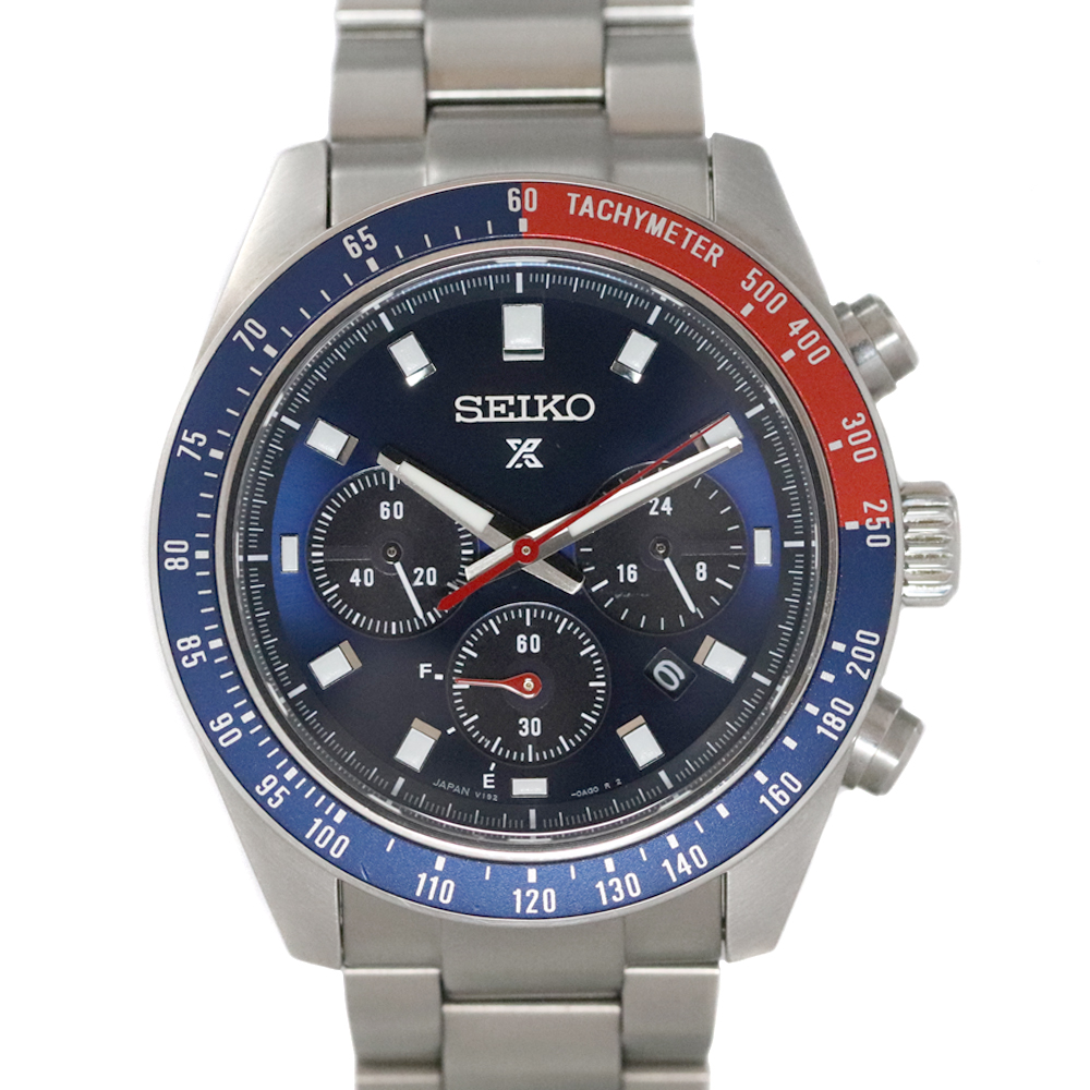 セイコー Seiko SBDL097 V192-0AH0 プロスペックス スピードタイマー ブルー メンズ 腕時計 【中古】