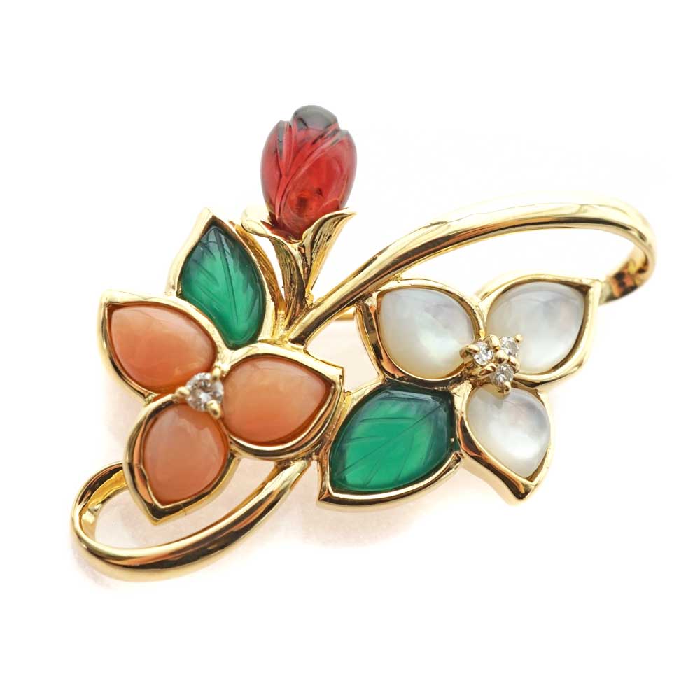 ガラスショーケース　25.5cm 店内全品送料無料 JEWELRY ノンブランド 貴金属・宝石 ブローチ K18YG