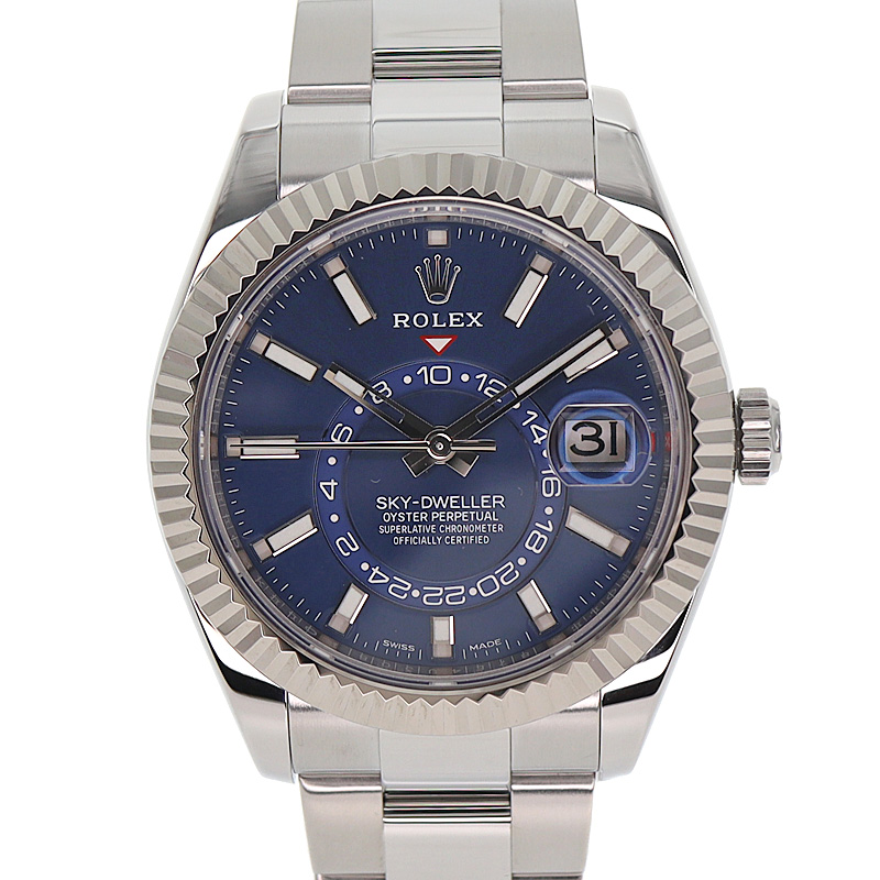 ロレックス Rolex 326934 スカイドゥエラー ブルー オイスター メンズ 腕時計【中古】