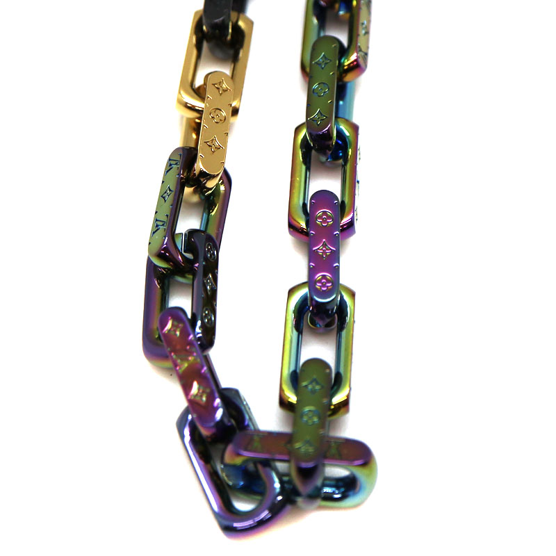 《美品》ルイヴィトン モノグラム M68241 コリエ チェーン　ネックレス 美品 ルイ・ヴィトン 19年製 コリエ チェーン モノグラム ネックレス