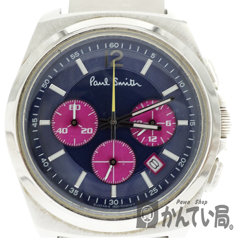 稼働　ポールスミス　グリーン　0520-T002161 クォーツ　箱説保 稼働 ポールスミス グリーン 0520-T002161 クォーツ 箱説保