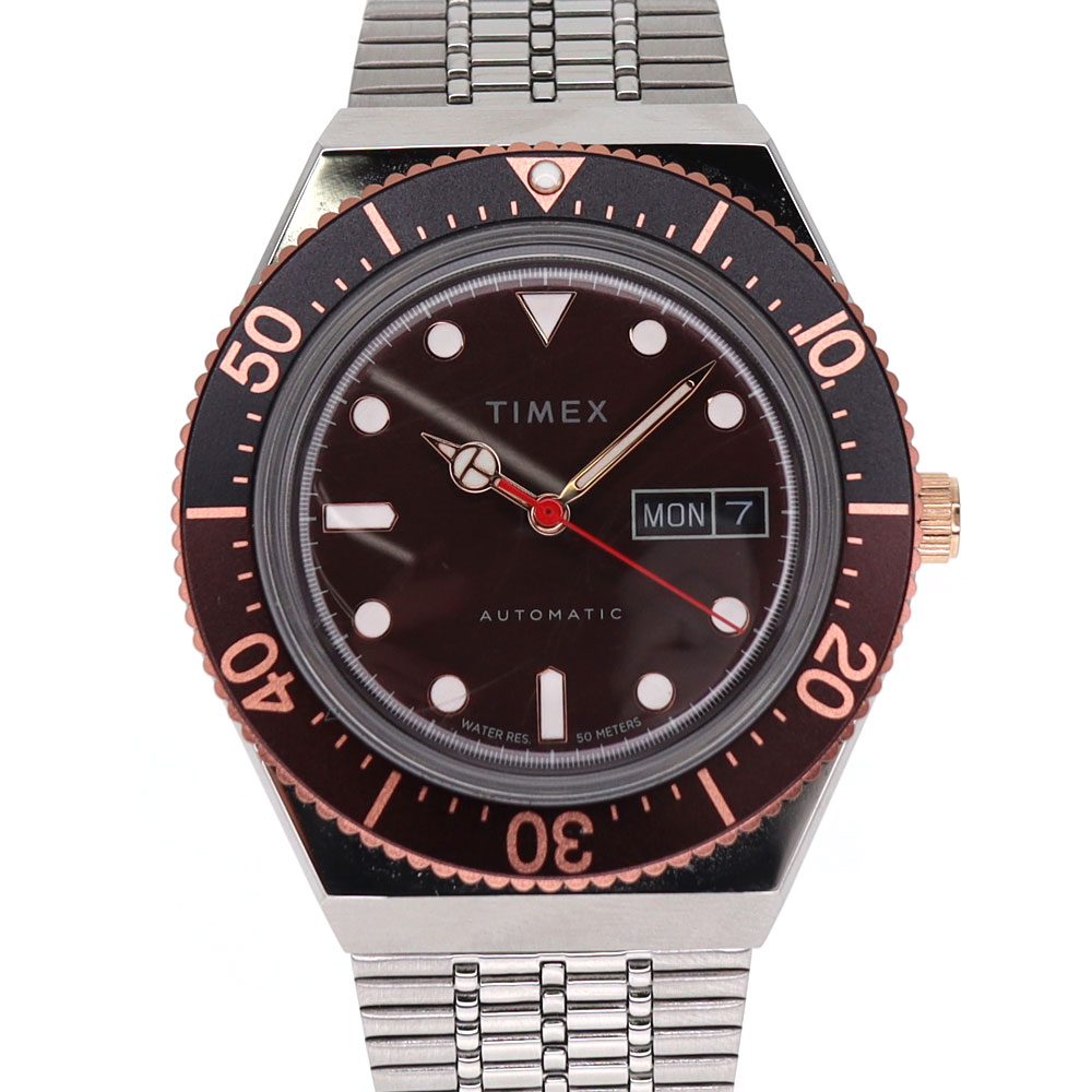 TIMEX【タイメックス】 TW2U96900 M79 オートマ 自動巻き 50m防水 デイデイト ステンレス メンズ 腕時計 【中古】USED-6  質屋 かんてい局小牧店 c22-1730