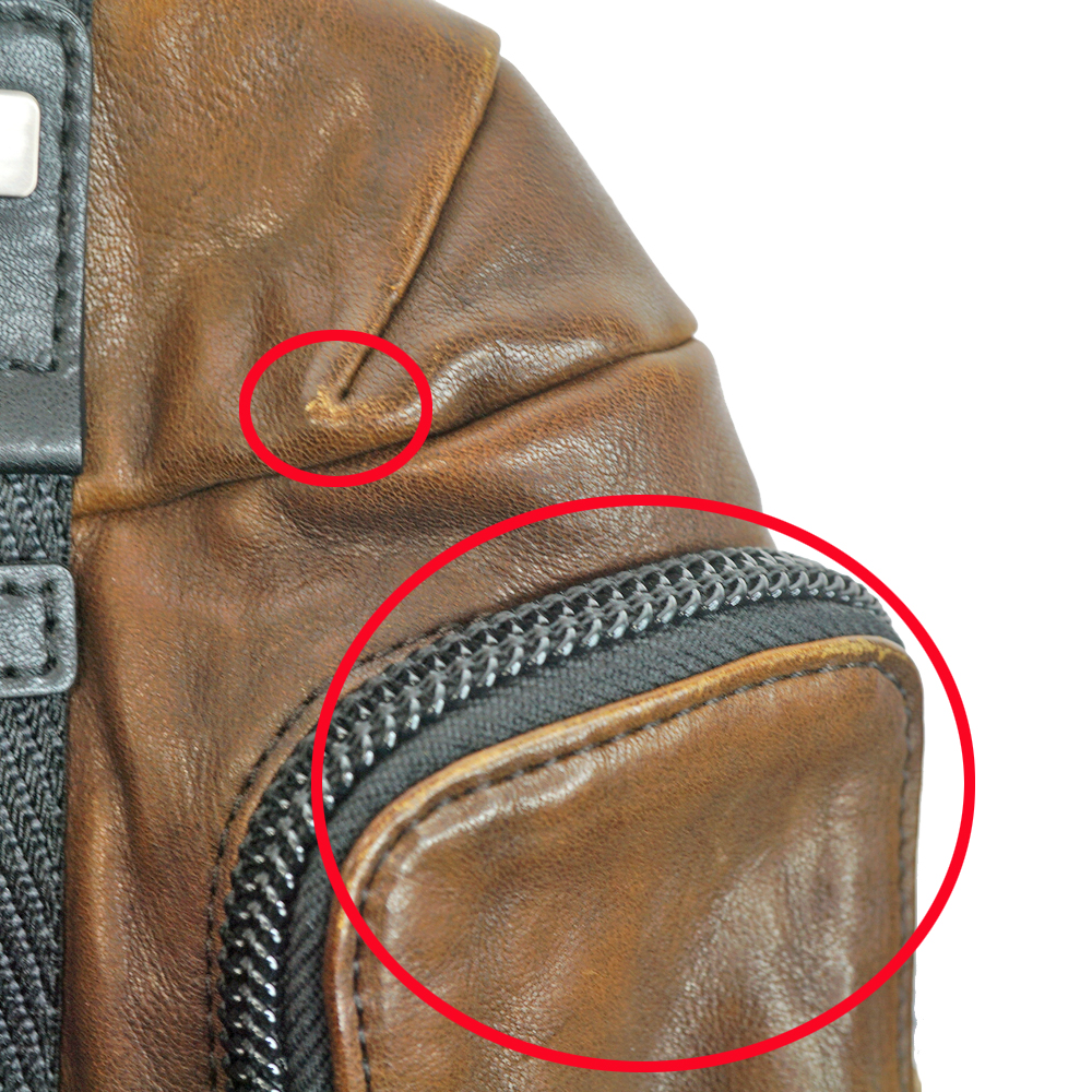 美品】✨ TUMI ✨ トゥミ ボディバッグ レザー ブラウン92318DB2 美品