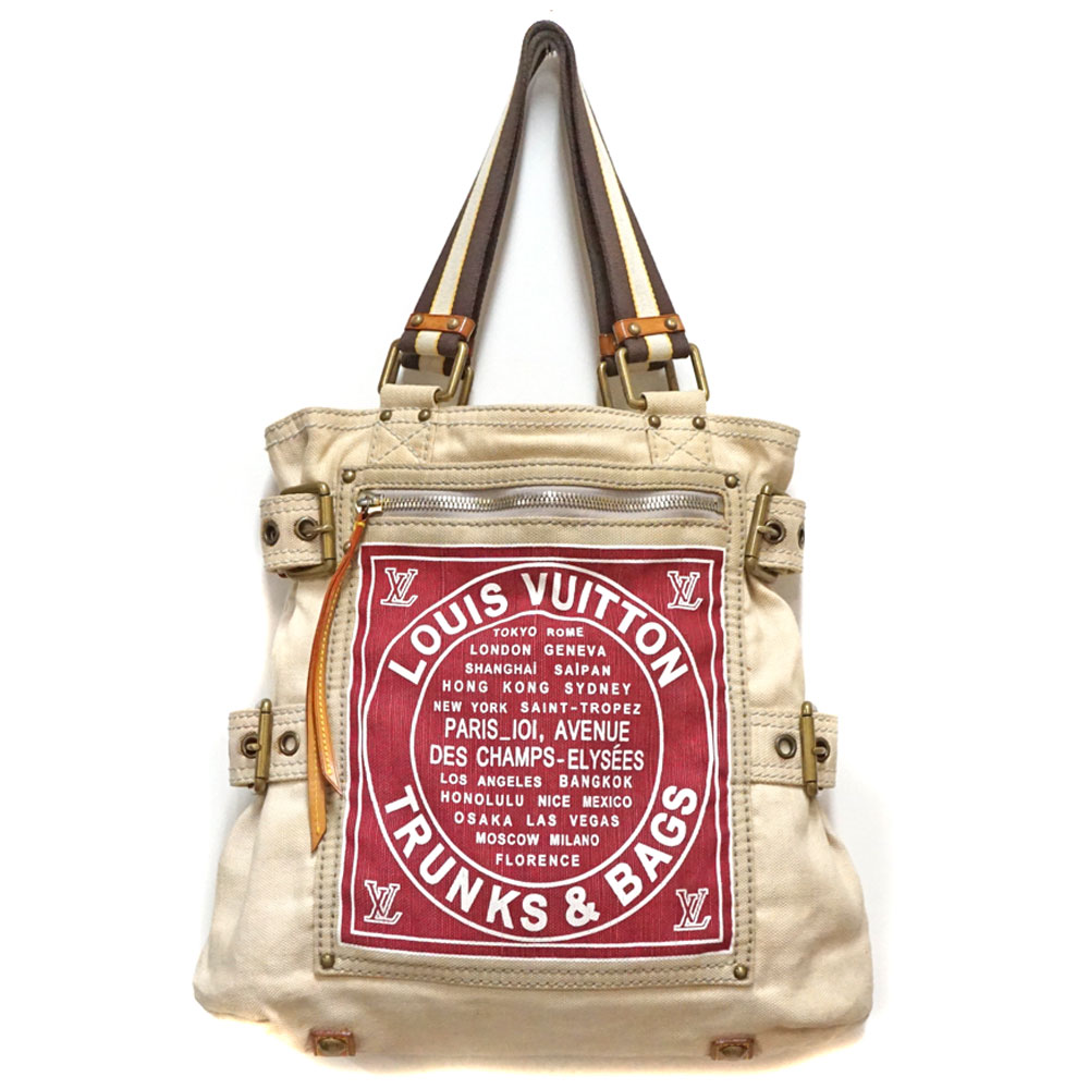 LOUIS VUITTON【ルイ・ヴィトン】M95112 グローブショッパーMM  キャンバス  トートバッグ レディース メンズ ブランド 鞄  カジュアル LV【中古】USED-6　質屋かんてい局北名古屋店　n21-2275