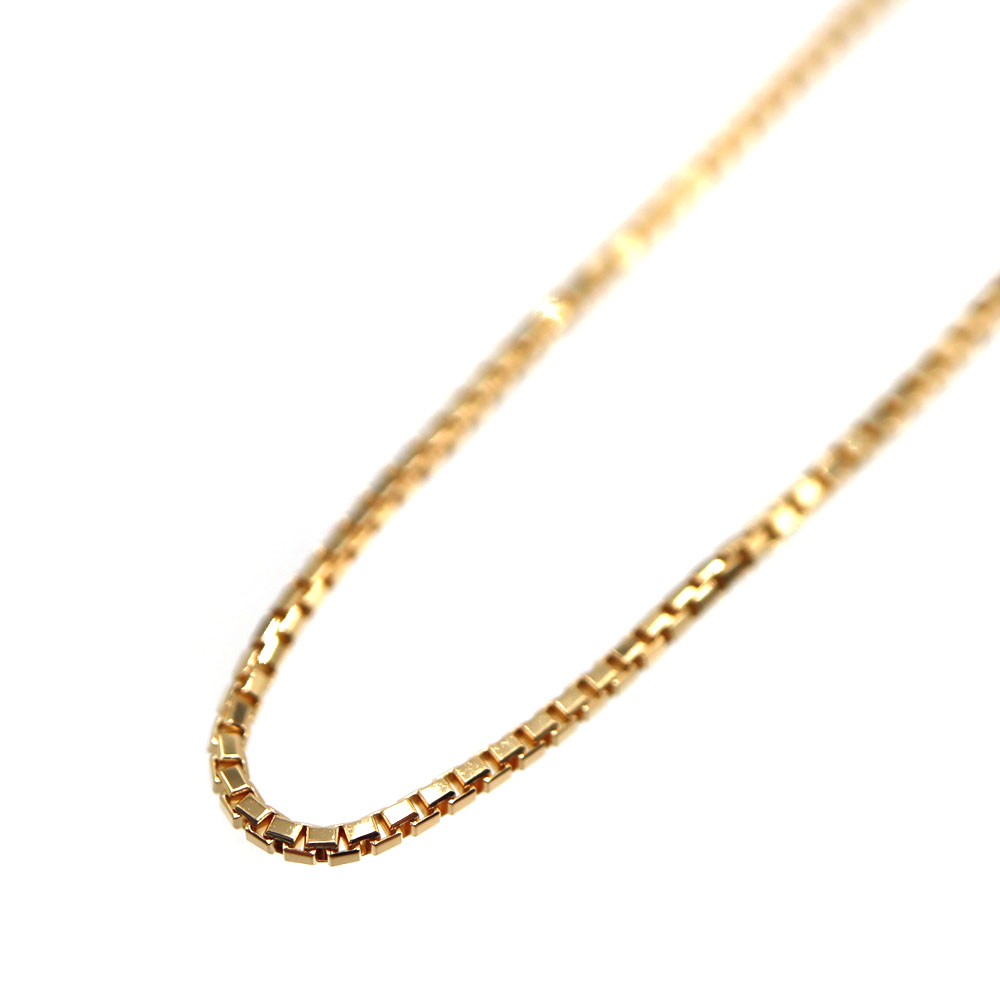 18金イエローゴールド K18 デザインネックレス ベネチアン ジュエリー ユニセックス 【中古】