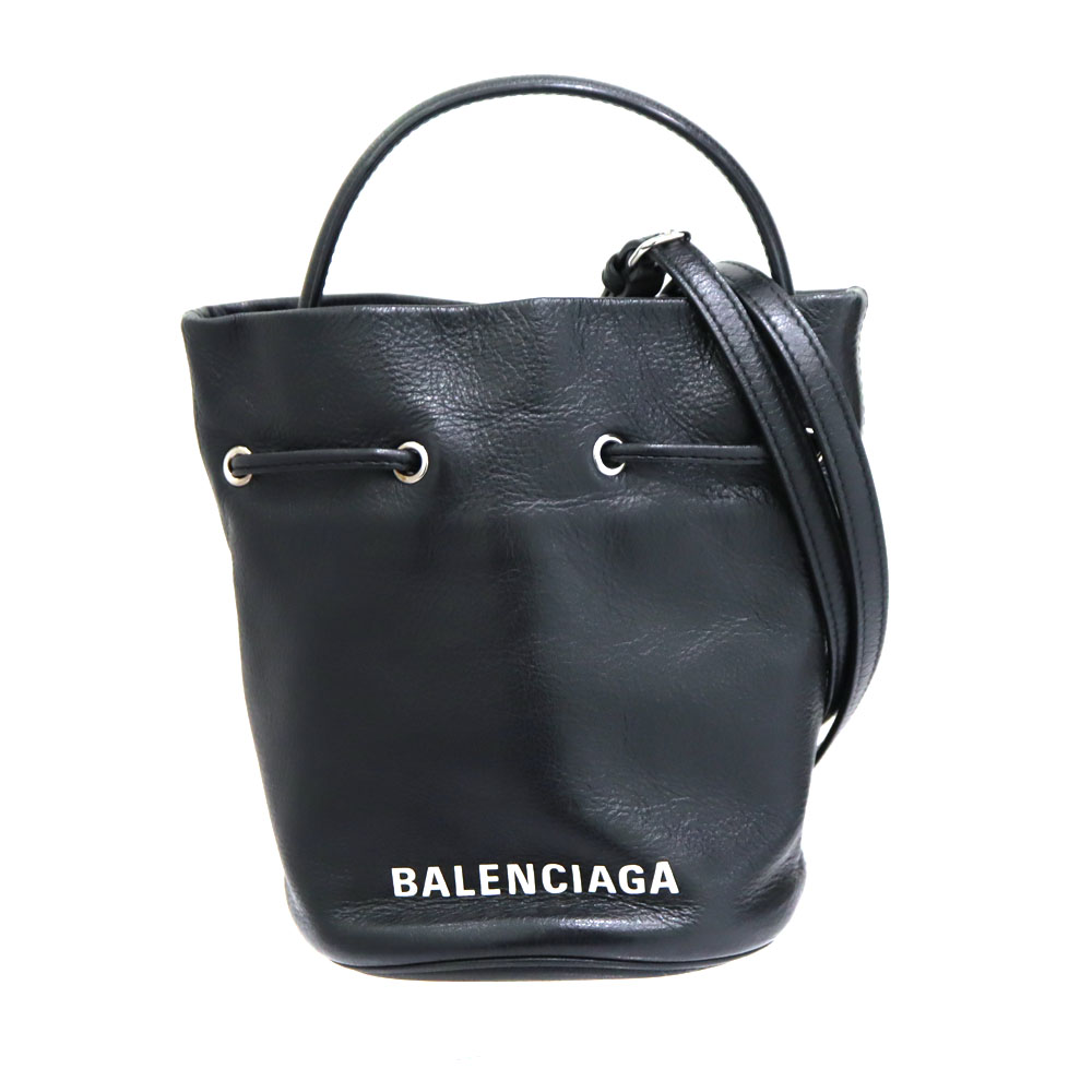 バレンシアガ Balenciaga 638342 バケットバッグXS ハンドバッグ ショルダーバッグ ブラック レディース バッグ 鞄【中古】
