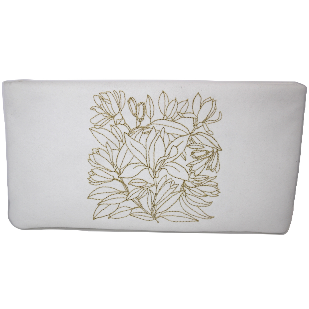 【CHANEL】シャネル SUBLIMHAGE ノベルティポーチ  起毛ファブリック ホワイト【中古】