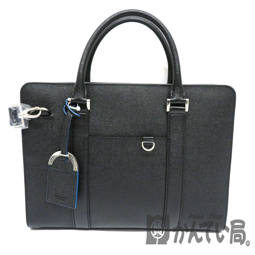 BVLGARI【ブルガリ】37924 ブリーフケース メンズ ビジネスバッグ マルチバッグ ブリーフケース 美品【中古】USED【8】質屋 かんてい局細畑店 h2001849