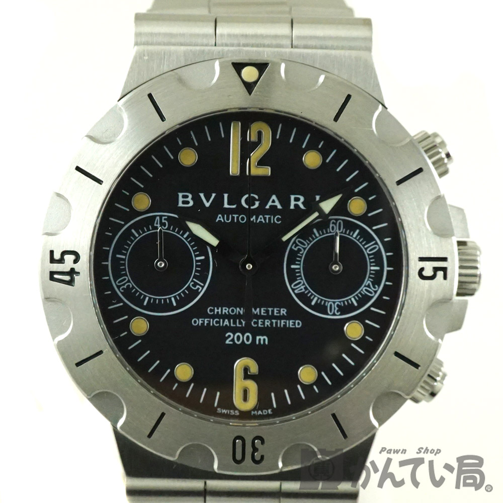 BVLGARI ディアゴノクロノスクーバダイバーズ 自動巻200m防水 ブルガリ、ディアゴノ自動巻200m防水 ブルガリのディアゴノスクーバ
