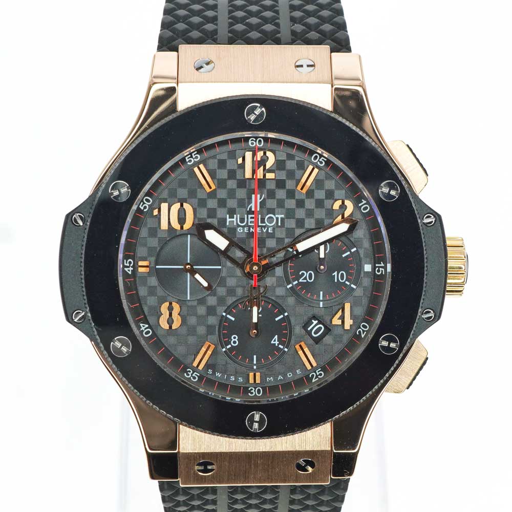 質屋かんてい局オンラインショップ / HUBLOT【ウブロ】301.PB.131.RX ビッグバン ゴールドセラミック 自動巻き ブラックカーボン  クロノグラフ レッドゴールド セラミック K18PG ラバーベルト ファッション ブランド メンズ 腕時計 USED-9【中古】質屋  かんてい局北名古屋 ...