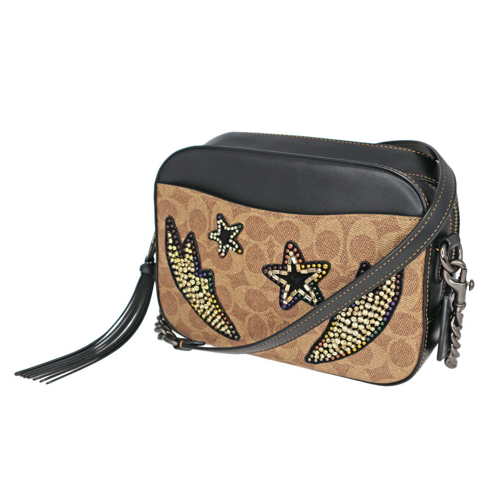 【美品】コーチ ショルダーバッグ メッセンジャー シグネチャー 茶 PVC 美品】コーチ ショルダーバッグ メッセンジャー シグネチャー 茶 PVC