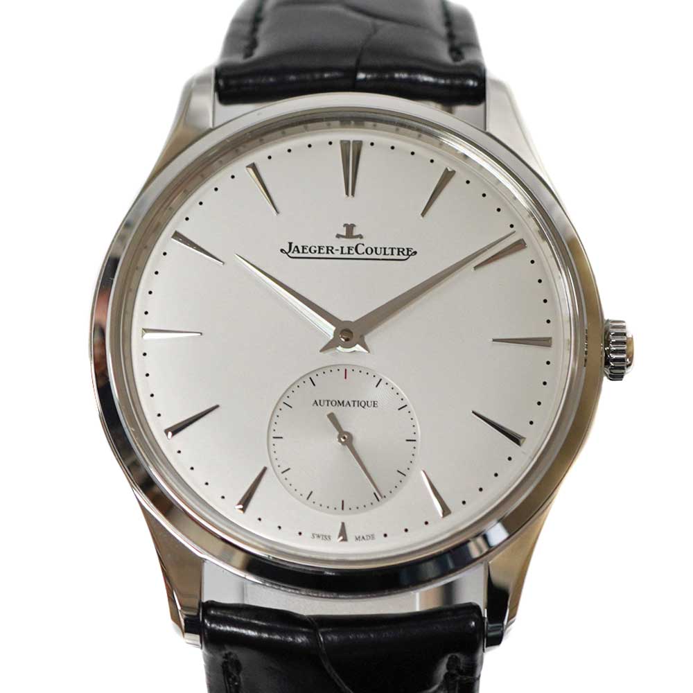 JAEGER LECOULTRE【ジャガールクルト】Q1218420 ウルトラスリム スモールセコンド SSステンレススチール 自動巻 シルバー文字盤  メンズ 保証書【中古】 USED-8 質屋 かんてい局北名古屋店 n22-2340