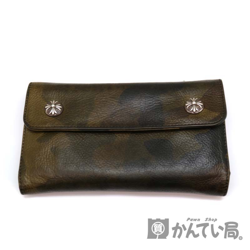 CHROME HEARTS (クロムハーツ) ウェーブ 迷彩 長財布 CHROME HEARTS (クロムハーツ) ウェーブ 迷彩 長財布 CHROME HEARTS