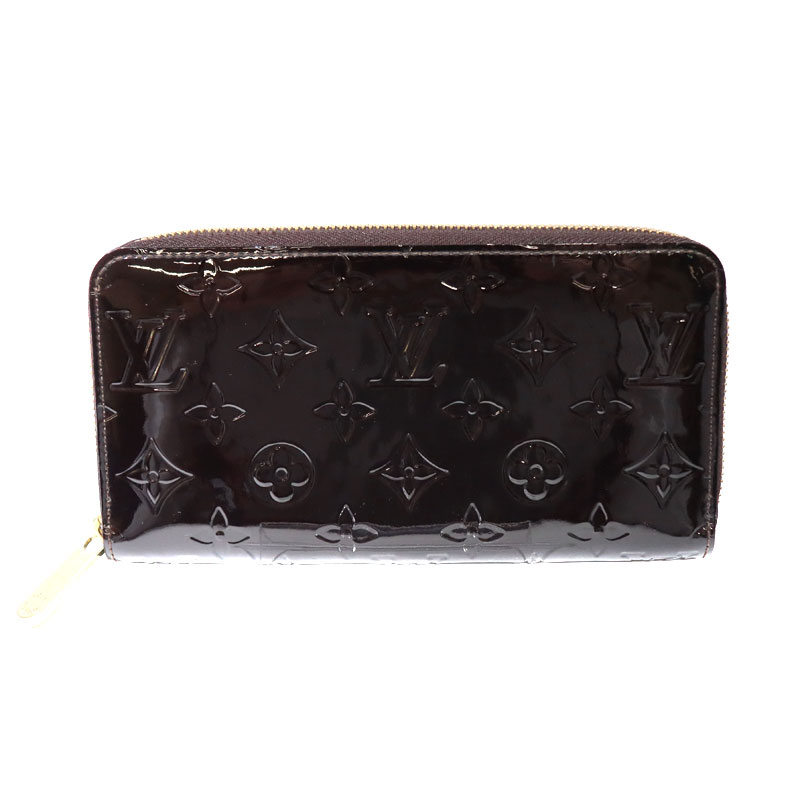 LOUIS VUITTON 【ルイヴィトン】M93522 ジッピーウォレット ヴェルニ アマラント 赤茶系 長財布 レディース 【中古】USED-6  質屋かんてい局小牧店 c22-2076