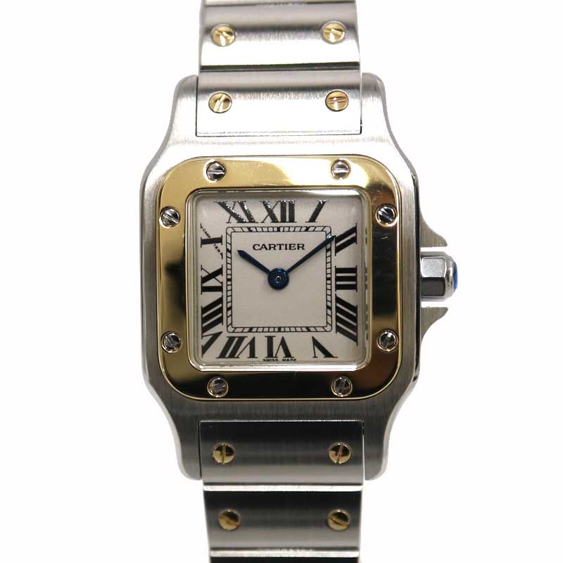 カルティエ Cartier Ｗ20012C4 サントスガルベSM クォーツ 腕時計 レディース【中古】