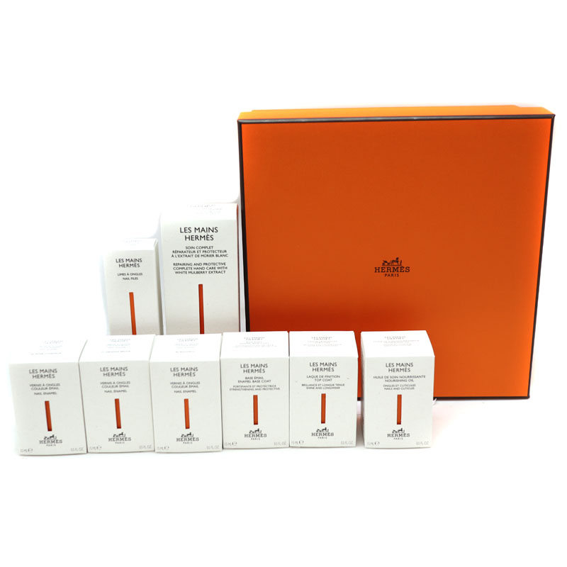 【新品未使用】HERMES エルメス　ネイルセット　ネイルオイル　ハンドクリーム 新品未使用】HERMES エルメス ネイルセット ネイルオイル ハンド