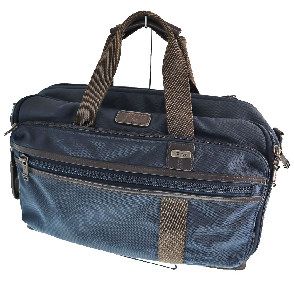 TUMI ビジネスバッグ　ブラウン　本革　旅行　メンズ　ツーウェイ　マクネア ☆美品☆TUMI マクネア 本革 ALPHA BRAVO ブラウン 2way - メルカリ