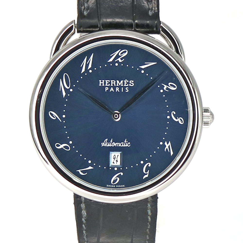 エルメス Hermes AR4.810.650/MM761 アルソー オートマチック メンズ ステンレス ブルー 【中古】