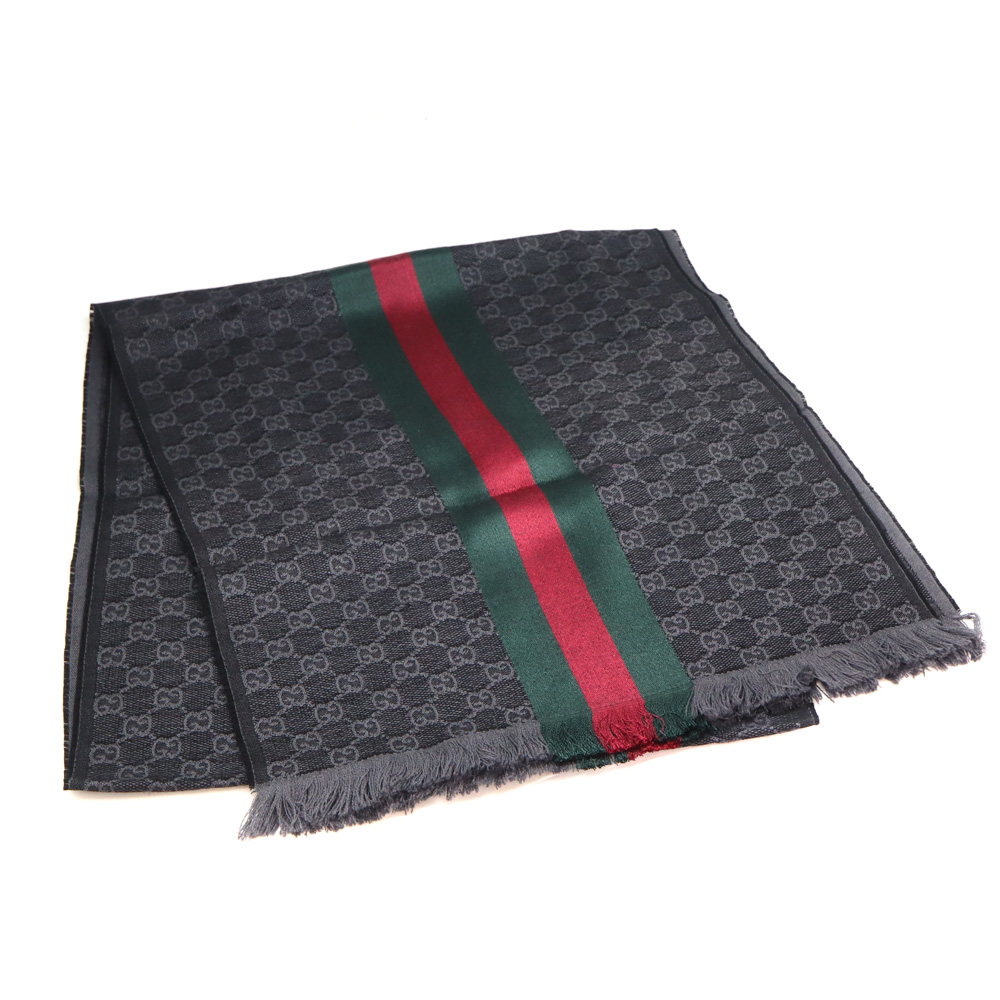 正規品 本物　グッチ タイガー シェリーライン レア マフラー　USEDきれいめ 楽天市場】GUCCI グッチ シェリーライン マフラー タグなし