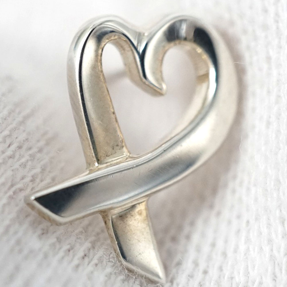 【美品】Tiffany ティファニー　ピアス　ラヴィングハート　SV925 銀製 TIFFANY&Co. ティファニー ラビングハート シルバー925 ピアス 1.56g
