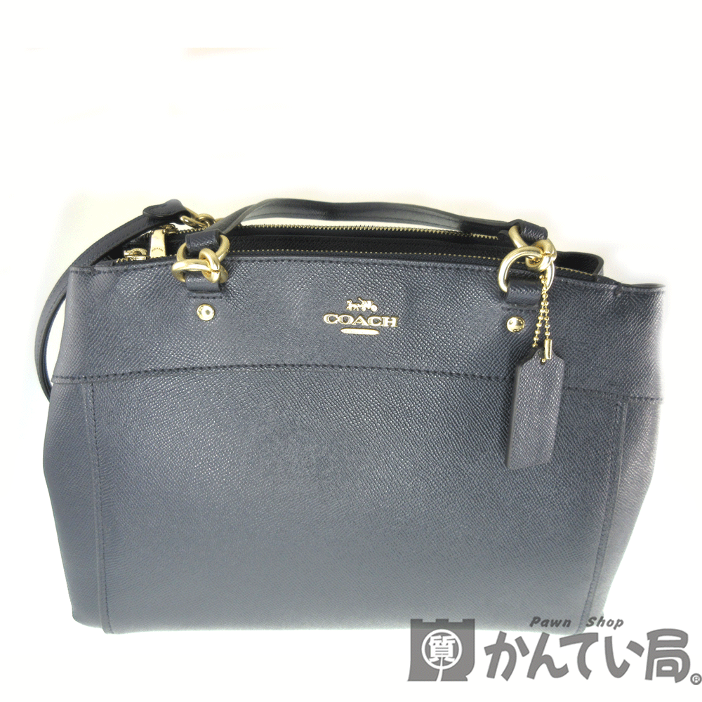 質屋かんてい局オンラインショップ / COACH【コーチ】 F25397『2WAYバッグ』 ハンドバッグ ショルダーバッグ 鞄 レザー/ネイビー  ファッション ブランド レディース【中古】USED-B【6】k2001781 質屋 かんてい局春日井店