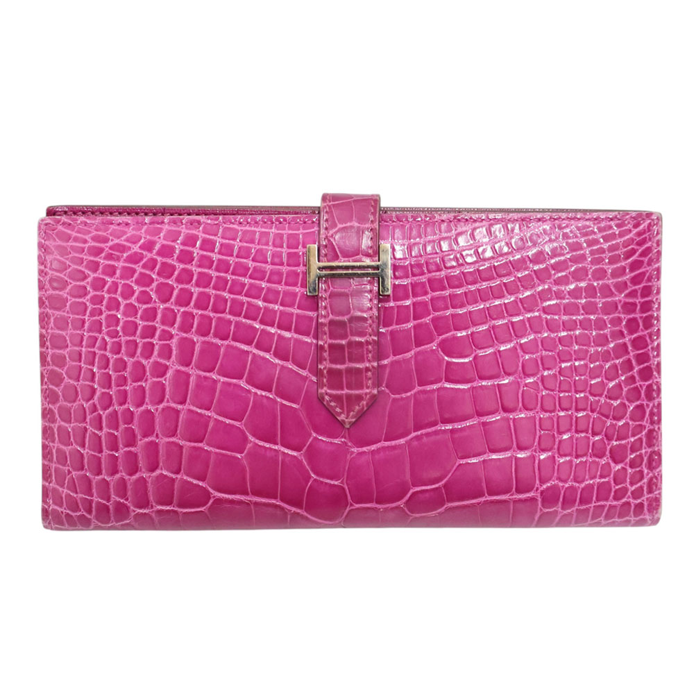 【中古】HERMES エルメス アリゲーター ベアンスフレ 財布【質屋】 HERMES - 【中古】HERMES エルメス アリゲーター ベアンスフレ 財布
