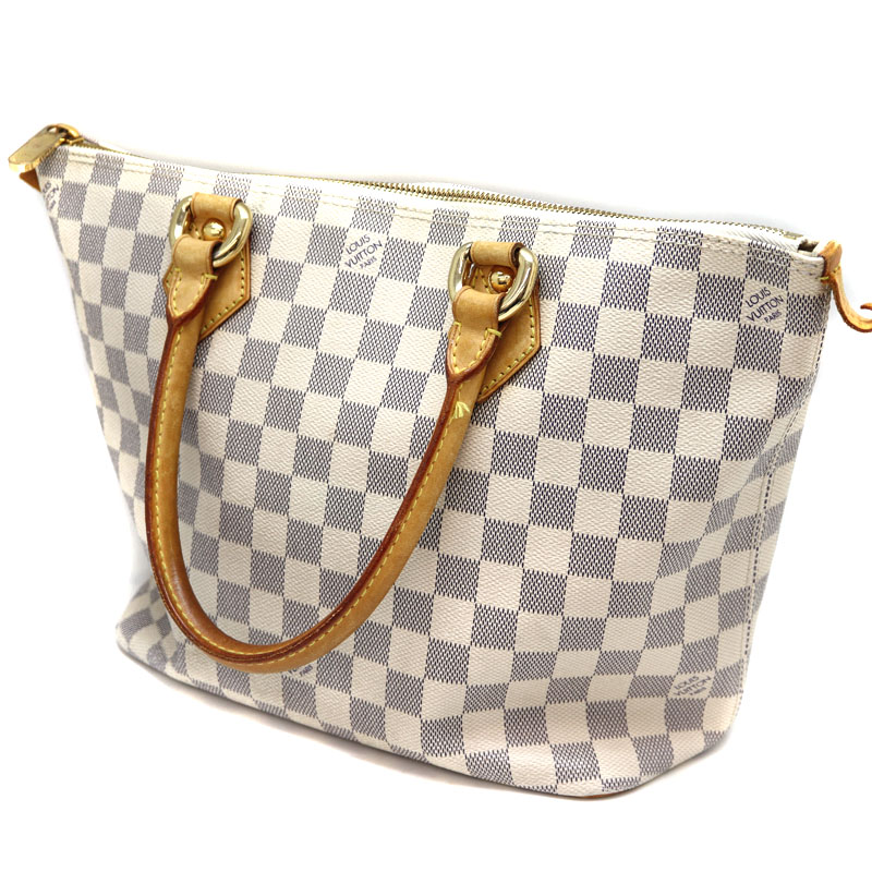 LOUIS VUITTON【ルイヴィトン】N51186　サレヤPM　ハンドバッグ　ダミエキャンバス　アズール　ホワイト系　レディース【中古】　USED-6 　A22-3923　質屋　かんてい局茜部店