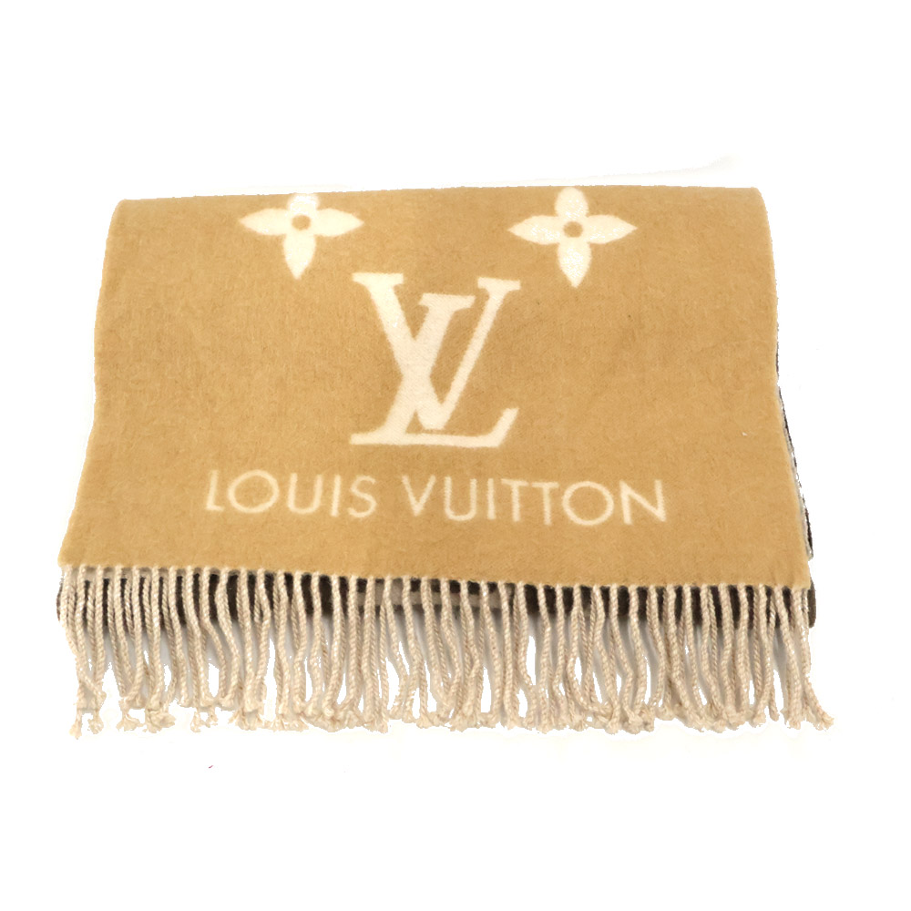 ルイヴィトン マフラー美品  M73675 LOUIS VUITTON（ルイ・ヴィトン） マフラー レディース レイキャビック
