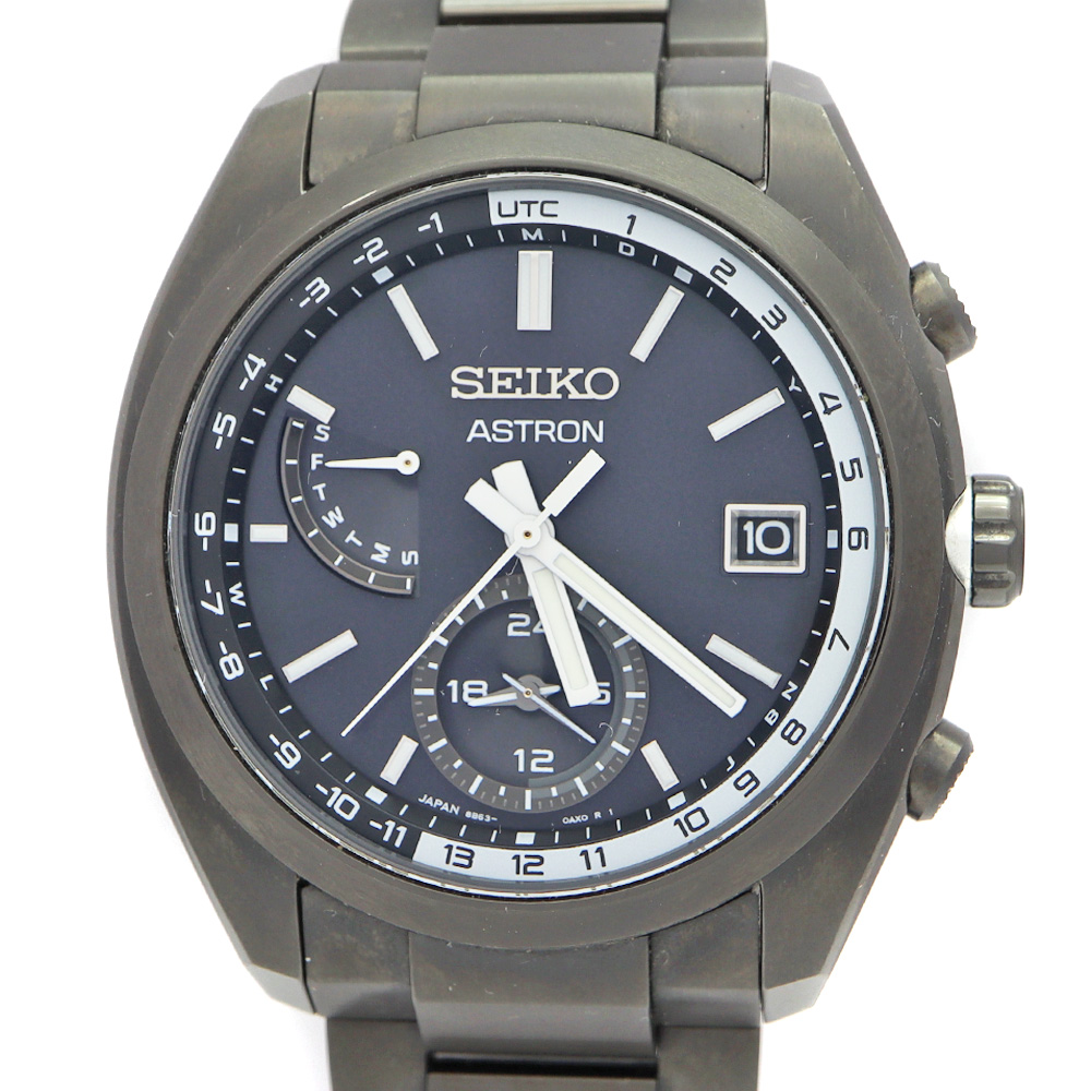 セイコー SEIKO SBXY019（8B63-0BA0） アストロン ソーラー電波 ブラック文字盤【中古】