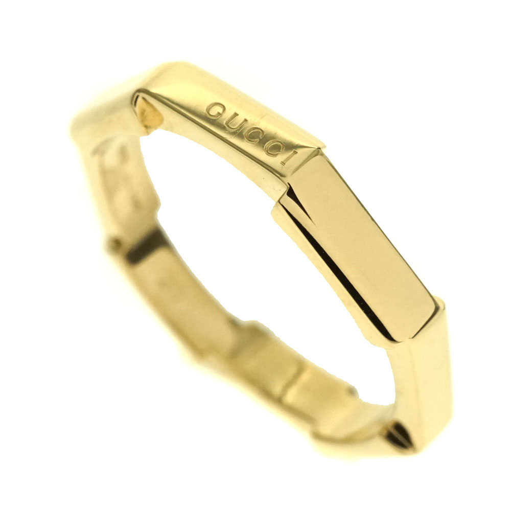 グッチ Gucci 662194 リンクトゥラブ ミラーリング K18YG ゴールド 指輪【中古】