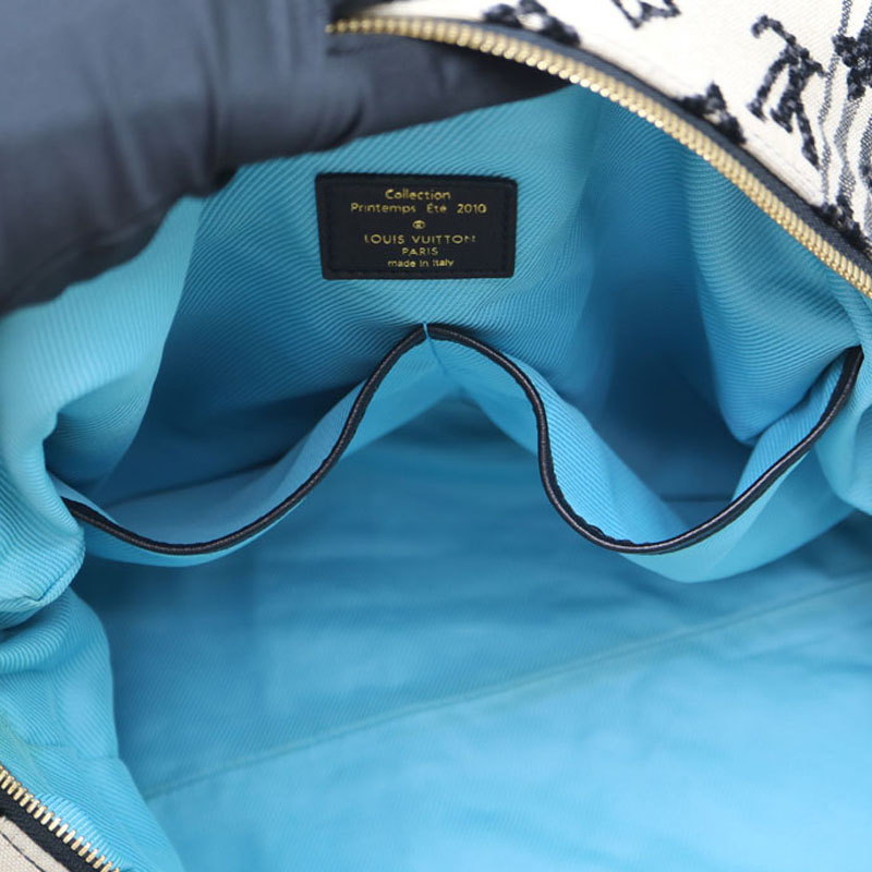 Louis Vuitton シュシュ 緑・青 Made in Italy Louis Vuitton シルクシュシュ グリーン ネイビー - メルカリ