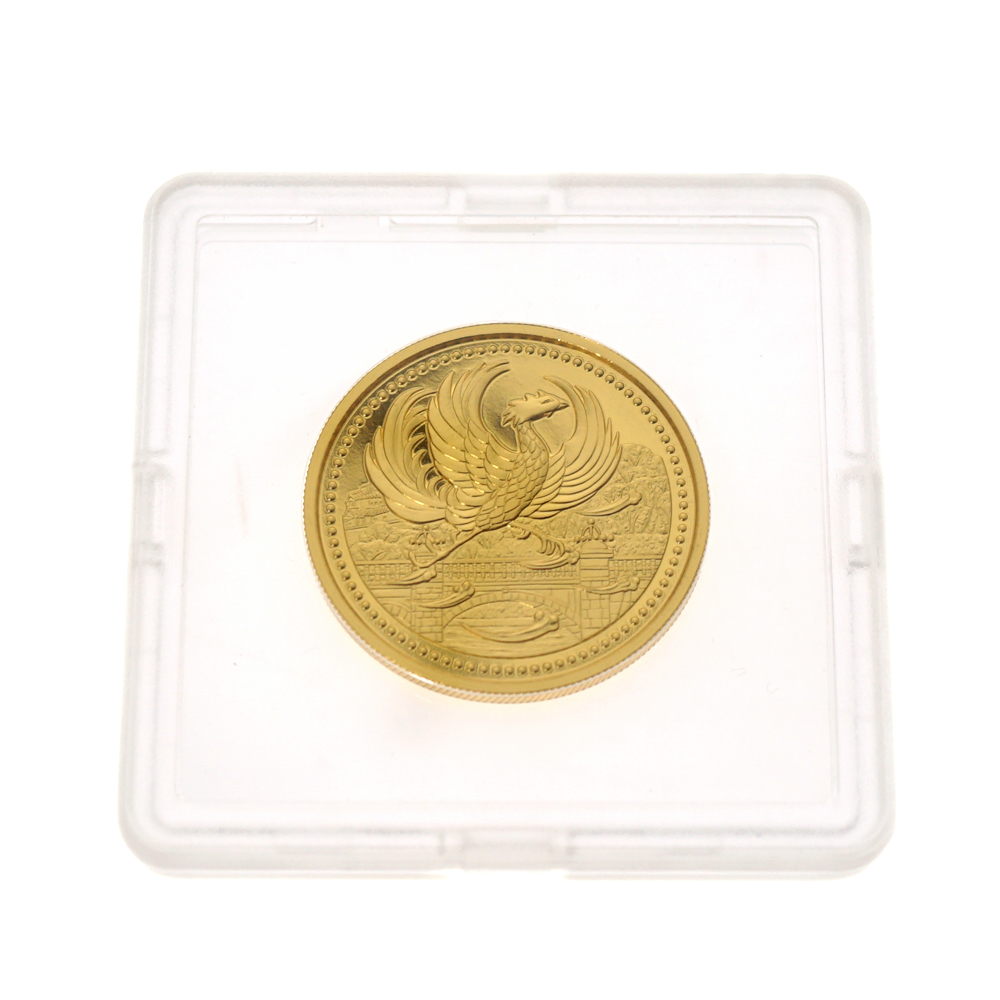 K24【24金】 天皇陛下御在位20年記念 10万円 拾萬 金貨 H21年 純金 コレクション 20g 菊花紋章 鳳凰 コイン ゴールド 硬貨 【中古】 未使用品 かんてい局春日井店 k22-2329