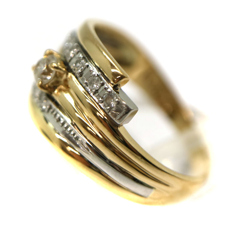 K18/Pt900 ダイヤモンド◇リング 11.5号 TASAKI 【タサキ】K18/Pt900ダイヤモンドリング (NO.48737-B