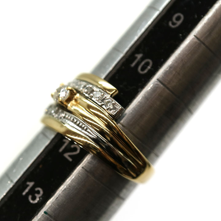 質屋かんてい局オンラインショップ / K18/Pt900 D0.18ctリング