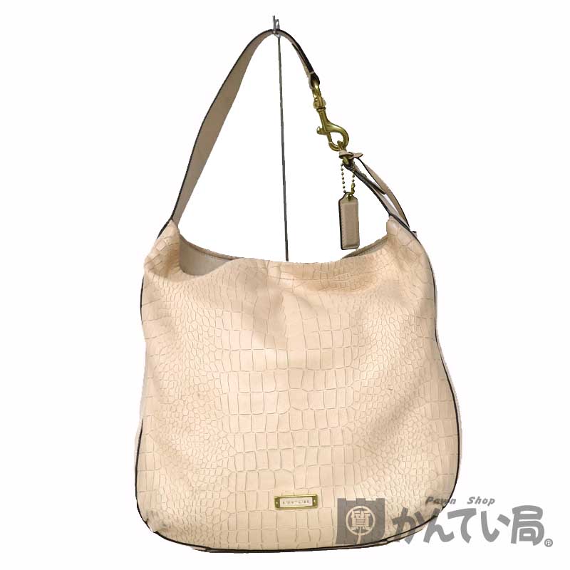 COACH クロコダイル型押しハンドバッグ 質屋かんてい局オンライン