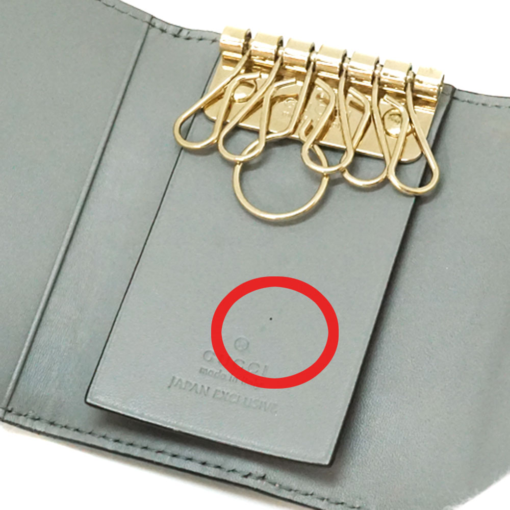 美品✨グッチ♡6連キーケース　シマレザー ボウイリボン　ゴールド金具くすみピンク 楽天市場】GUCCI グッチ グッチシマ GG柄 6連キーケース リボン