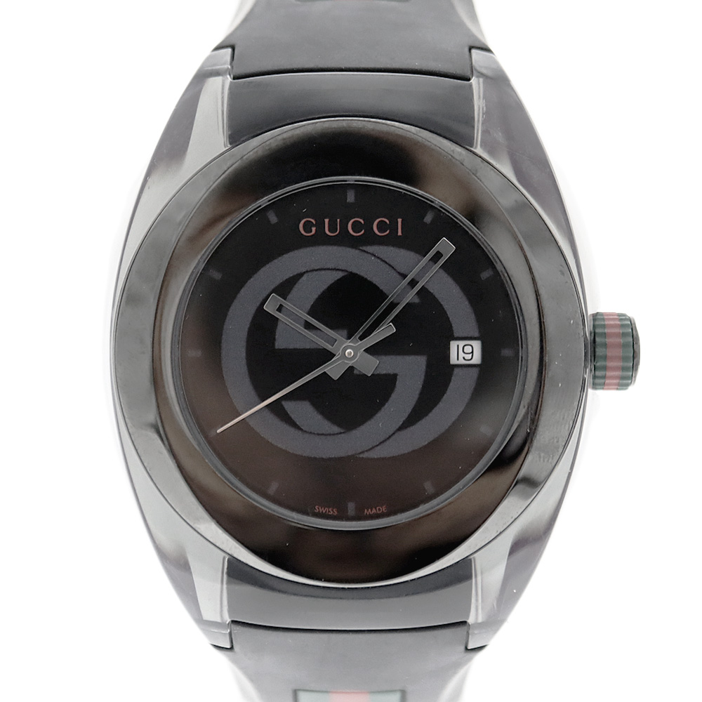 GUCCI 137.1 腕時計　シンク　メンズ　クォーツ GG ブラック文字盤 質屋かんてい局オンラインショップ / 春日井店 グッチ Gucci 137.1