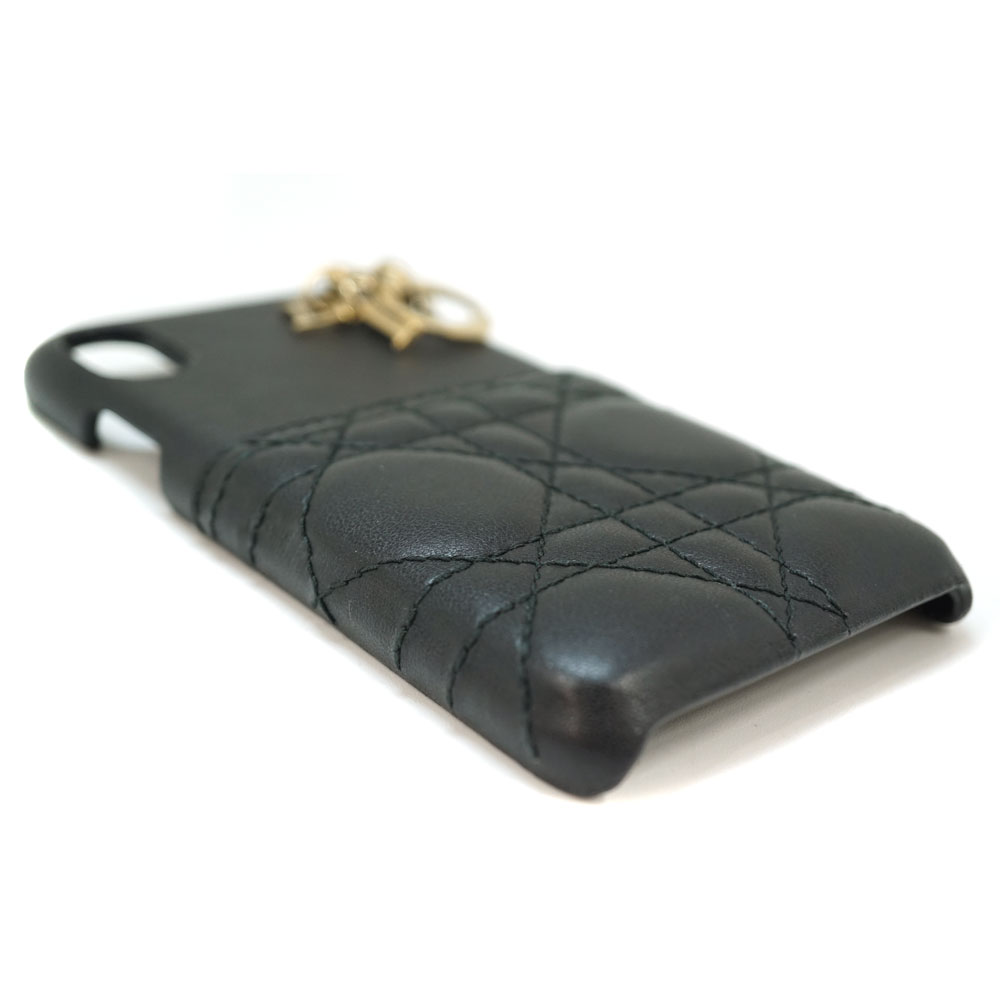 ［正規品］美品　Dior ディオール　iPhone X XS ケース 黒 ll06049_dior_black_iphone_case.jpg